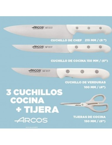 Juego de Cuchillos Blancos